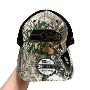 New era Seattle Seahawks camo fitted hat M/L